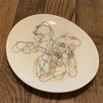 Long triple strand silver toned necklace Blue Photo 2