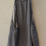 Brandy Melville ⭐️ black and white floral halter style tank top one size Photo 0