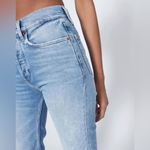 RE/DONE 70s Stove Pipe High Rise Straight Crop Jeans in Light Stone Size 26 Photo 11