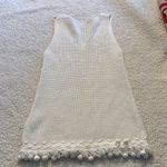 Lilly Pulitzer White Tank Top with Pom-Pom Trim Photo 3