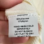 Unique Vintage  Size Medium Cream Sweater Peter Pan Collar Sequined Peacock Retro Photo 5