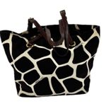 Michael Kors Giraffe Print Canvas Tote Bag Photo 3