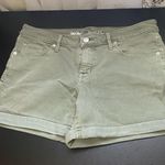 Mossimo Denim Mossimo Supply Co. Olive Green Distressed Mid Rise Shorts Women's Size 10/30R Photo 0