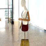 Vintage Amen Acres Red Leather Saddlebag Crossbody Shoulder Bag USA Photo 6