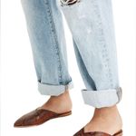 Madewell The Emilia Mule in Snake Embossed Leather, Sz 8 Photo 0