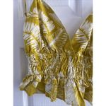 Sim & Sam  Chartruese‎ Leaf Tank Hippie Boho Fesitval NEW Small Photo 1