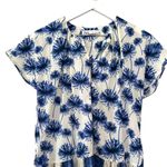 ZARA Blue Floral Tiered Midi Dress Women’s Size XS Photo 2