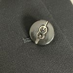 Escada Wool Blazer Jacket German Design Size 34 Grommet Detail MISSING BUTTON Black Photo 11