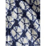 Talbots B4 Petite Skirt Blue White Tie Dye Elastic Waist Midi M Photo 7