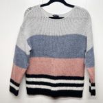 Lucky Brand  Wool Blend Color Block Women's Pullover Knit Sweater Size Medium Photo 0