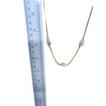 Gold Tone Snake Chain With Three Shells Necklace Photo 2