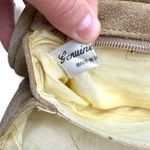 Michael Stevens Ltd. Leather Clutch Bag Tan Embossed Genuine Suede Tassel Accent Photo 8