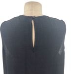 Eileen Fisher Vintage Viscose Linen Blend Midi Maxi Dress Keyhole PL Petite Photo 6