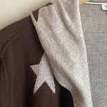 Anthropologie Splendid Sydney Reversible Hooded Cardigan Chocolate Stars Photo 5