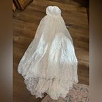 Lulus Shiori White Lace Bustier Basque Waist Strapless Maxi Dress Photo 4