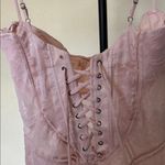 House Of CB House‎ of Cb 'Seren' Soft Pink Floral Lace Back Maxi Dress NWOT size S Photo 6