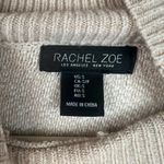 Rachel Zoe  Cream Wool Blend Mock Neck Windowpane Sweater S Photo 1