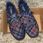 Sperry Women's Crest Vibe Seasonal Sneaker Size 9 New Navy Wool Plaid Photo 1
