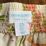 Cynthia Rowley  100% Linen Mediterranean Wide Leg Crop Pull On Pants Photo 4