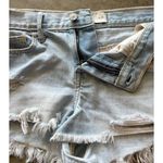 Abercrombie & Fitch ShortsSize 2 W 26 Blue Denim Distressed Frayed Hem Light Wash Photo 13