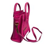 CELINE  Nano Luggage Pink Leather Wing-Side Mini Handheld Crossbody Handbag Photo 3