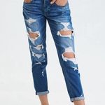 American Eagle  Heavily Distressed Tomgirl Jeans Size 2 Photo 0