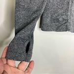 Athleta  gray half zip pullover thumb holes womens size small athletic activewear Photo 2