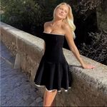 House Of CB  XS D-DD Taller 'Marilla' Black Velvet Strapless Dress NWOT‎ Photo 6