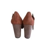 MARNI Suede Buckle Colorblock Boots Heels Size 38 / US 8 Brown Photo 9