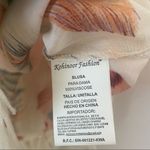 Kohinoor Swim Cover Tunic Blouse Dress Crochet detail Feather Print Boho Sz Lg Photo 4