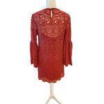 Altar'd State  Burnt Orange Lace Bell Sleeve Dress Women's M Party Cocktail Photo 1