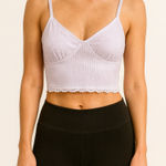 American Eagle Size Medium Light Purple Bra Top Crop Top Photo 0