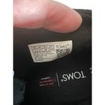 Toms Black Lace Up Wood Stackable Wedge Heeled Bootie Women Sz 7.5 Photo 4