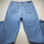 Abercrombie & Fitch A&F 90’s‎ Slim Straight Jean 31 Regular Criss Cross Asymmetric Medium Wash Photo 5