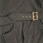 Women's Corduroy Mini Dress Short Sleeve Lapel Zip Up Belted Cowgirl Dress L Size L Photo 1