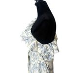 Banana Republic  One Shoulder Ruffle Dress Tropical Print Belted Size M Beach Photo 4