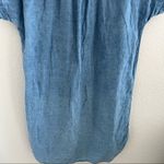 Madewell Central Linen Blend Chambray Button Front Shirt Dress XXS Photo 7