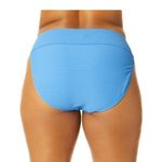 Time And Tru  Women's Plus Smocked Bikini Swim Bottom Light Blue Sz 3X (24w-26w ) Photo 2