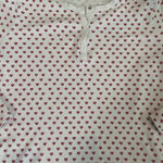 Roberta Roller Rabbit Roller Rabbit Pajama Set Womens Small White Red Hearts 100% Cotton 2 Piece Pants Photo 1