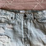 TALULAH Light Wash Distressed Denim Shorts Photo 2