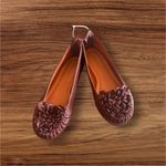 Forever 21 Women's Floral Brown Flats BCBGMASAZRIA SHOES 5.5 Photo 2