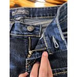 Silver Jeans  Women W29 Blue Cropped‎ Capri Mckenzie Crop Thick Stitch Western Photo 9