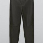 ZARA Faux Leather Leggings Pants NWT Photo 0