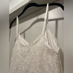 Vanity Fair VTG 60s 70s  Coquette White Floral Lace Cami Slip Midi Dress - S Photo 13