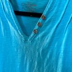 Neon Buddha Blue Layered Cotton Dress Sleeveless Comfort Pool Beach Size XS Photo 5