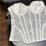Victoria's Secret  I DO White Lace Bustier Size 34C Photo 4