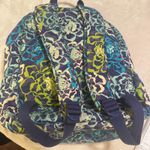 Vera Bradley Midnight Blues Campus Backpack Blue Floral Bag Laptop quilted Photo 4