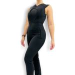 Roland Mouret Black Silk Crepe Jumpsuit Size 4 Photo 1