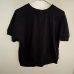 Who What Wear Short Sleeve Sweatshirt Black XL Photo 4