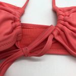Aerie  Ruched Cut Out One Piece Swimsuit Cheeky Strawberry Pink XS Photo 1